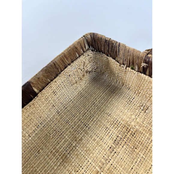 Vintage 70s 3D Veggie Fruit Raffia Casserole Carrier Basket 13" Cottage Boho - Picture 12 of 12